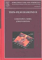 Thinfilm Diamond Ii 1st Ed Christoph E Nebel And Jrgen Ristein Eds