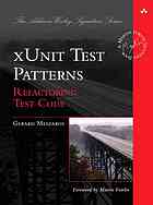 Xunit Test Patterns Refactoring Test Code Gerard Meszaros