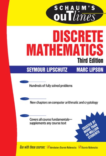 Schaums Outline Of Theory And Problems Of Discrete Mathematics 3rd Ed Seymour Lipschutz Marc Lipson