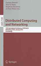 Distributed Computing And Networking 13th International Conference Icdcn 2012 Hong Kong China January 36 2012 Proceedings 1st Edition Marin Bertier