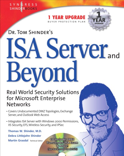 Dr Tom Shinders Isa Server And Beyond Real World Security Solutions For Microsoft Enterprise Networks Syngress