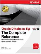 Oracle Database 11g The Complete Reference Kevin Loney