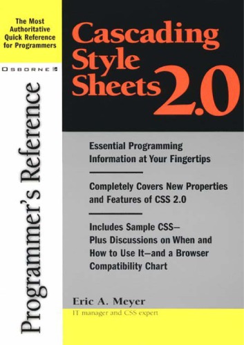 Cascading Style Sheets 20 Programmers Reference Eric A Meyer