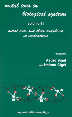 Metal Ions In Biological Systems 41 Astrid Sigel Prof Dr Helmut Sigel
