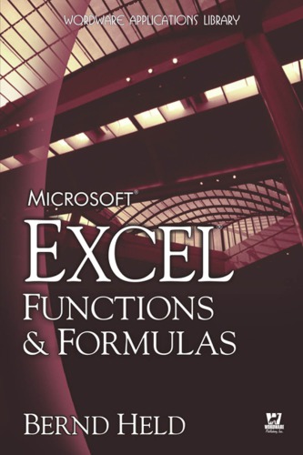 Microsoft Excel Functions Formulas Bernd Held