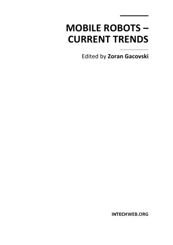 Mobile Robots Current Trends Chapter 13 Epiq Robots Quaglia