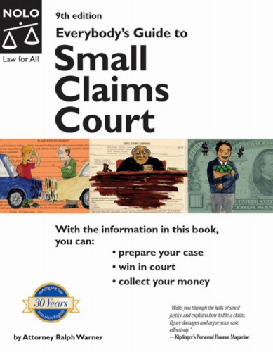 Everybodys Guide To Small Claims Court Ralph E Warner