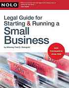 Legal Guide For Starting Running A Small Business 10th Ed Fred Steingold