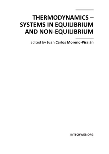 Thermodynamics Systems In Equilibrium And Nonequilibrium Juan Carlos Morenopirajan