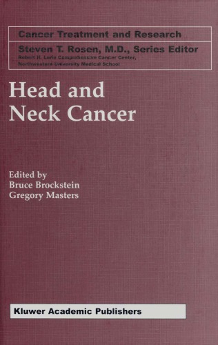 Head And Neck Cancer Bruce Brockstein Gregory Masters Eds