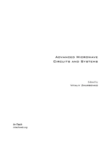 Advanced Microwave Circuits And Systems V Zhurbenko