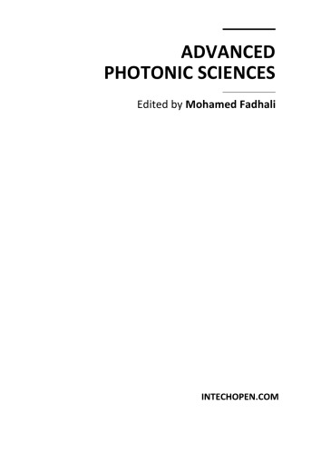 Advanced Photonic Sciences M Fadhali