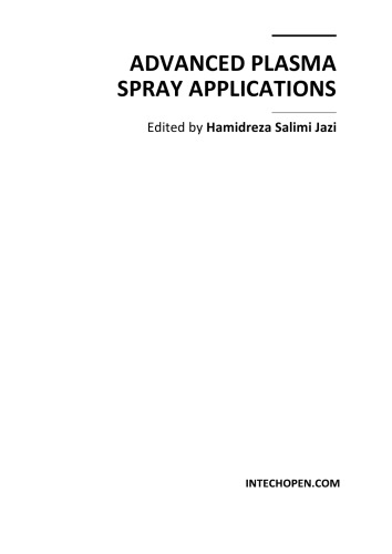 Advanced Plasma Spray Applications H Jazi