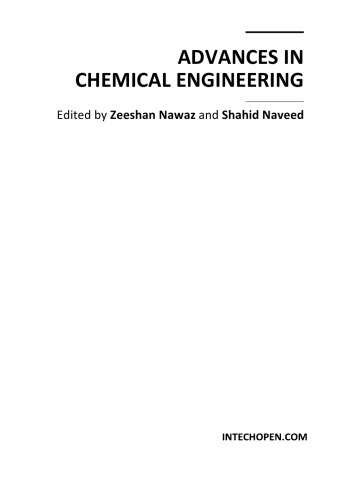 Advances In Chemical Engineering Z Nawaz Et Al