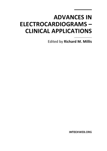 Advances In Electrocardiograms Clinical Applns R Millis