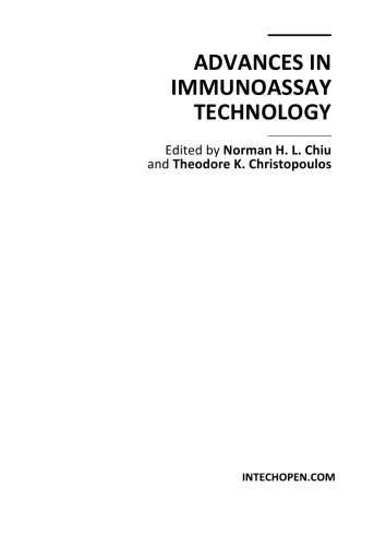 Advances In Immunoassay Technology N Chiu Et Al
