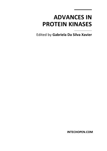 Advances In Protein Kinases G Da Silva Xavier