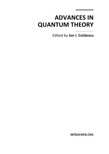 Advances In Quantum Theory I Cotaescu
