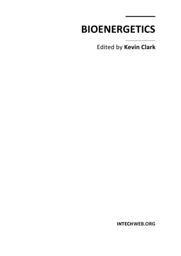 Bioenergetics K Clark