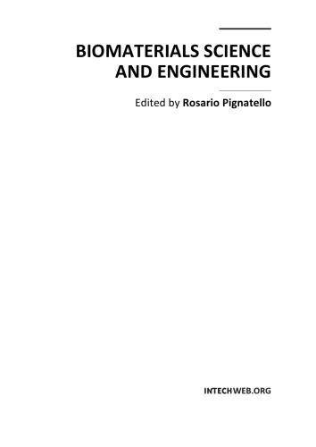 Biomaterials Science And Engineering I Pignatello
