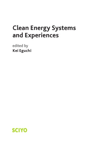 Clean Energy Systems And Experiences E Eguchi