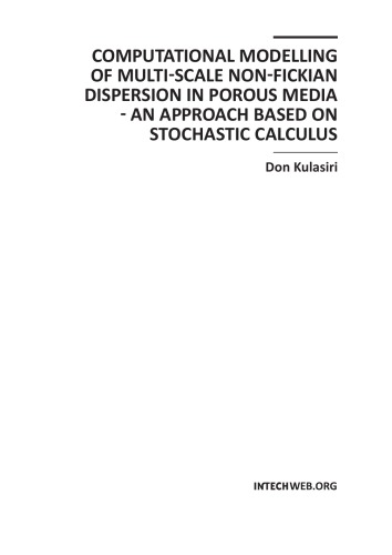 Computational Mdlg Of Multiscale Nonfickian Dispersion In Porous Media D Kulasiri