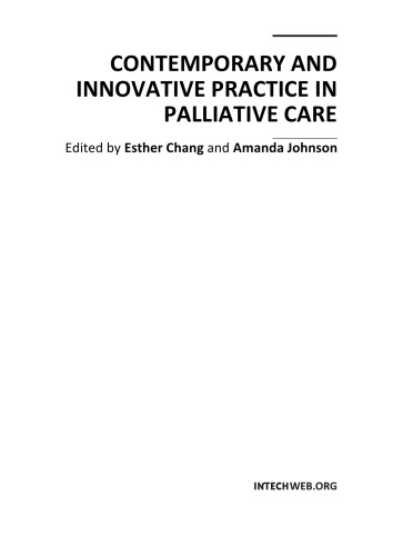 Contemporary And Innovative Practice In Palliative Care E Chang