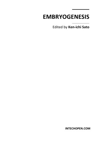 Embryogenesis K Sato