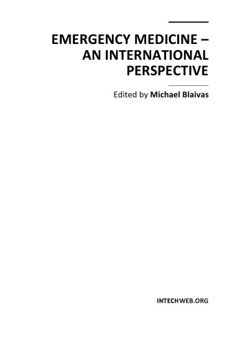 Emergency Medicine An International Perspective M Blaivas