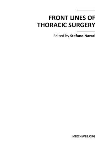 Front Lines Of Thoracic Surgery S Nazari
