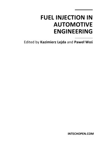 Fuel Injection In Automotive Engineering K Lejda P Wos