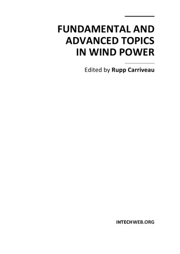 Fundamental And Advanced Topics In Wind Power R Carriveau