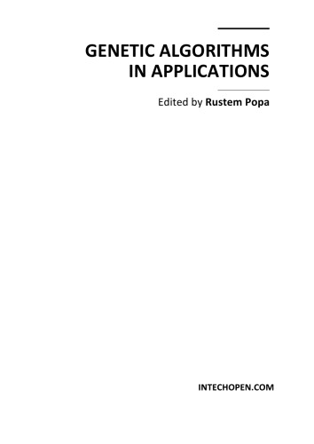 Genetic Algorithms In Applns Appl Math R Popa