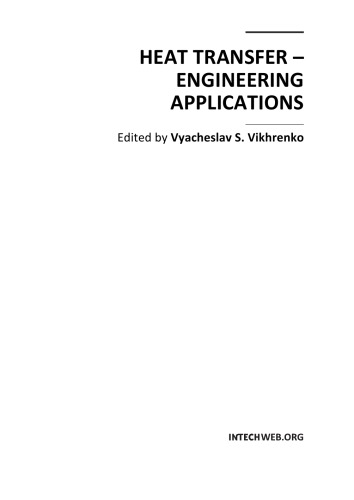 Heat Transfer Engineering Applns V Vikhrenko