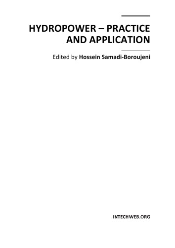 Hydropower Practice And Application H Samadiboroujeni