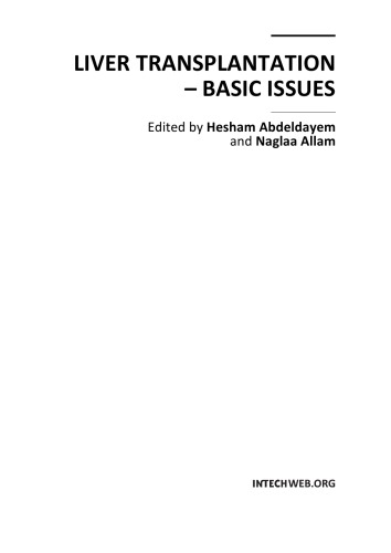 Liver Transplantation Basic Issues H Abdeldayem Et Al