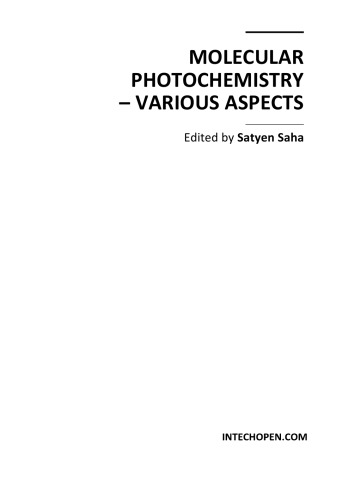 Molecular Photochemistry Various Aspects S Saha
