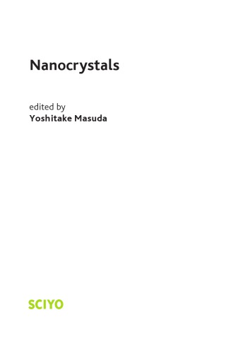 Nanocrystals J Masuda