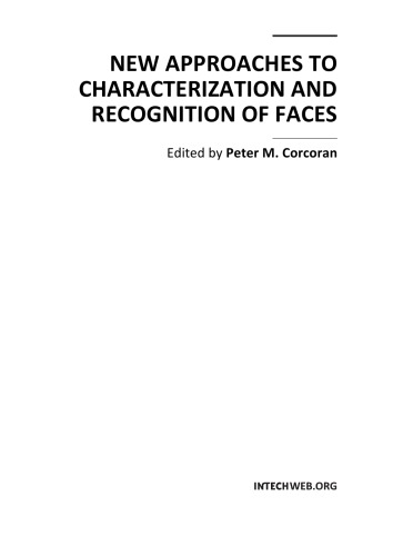 New Approaches To Characterization And Recognition Of Faces P Corcoran