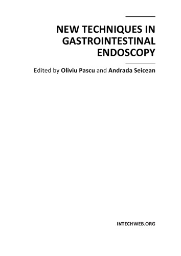 New Techniques In Gastrointestinal Endoscopy O Pascu Et Al