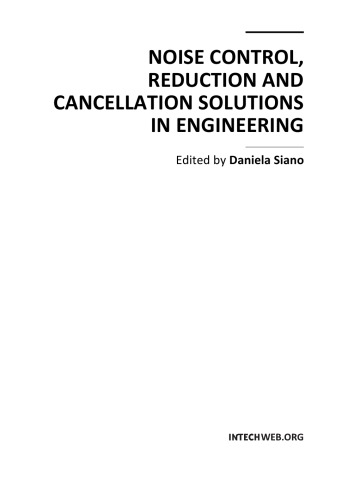 Noise Control Reduction And Cancellation Solutions In Engineering D Siano
