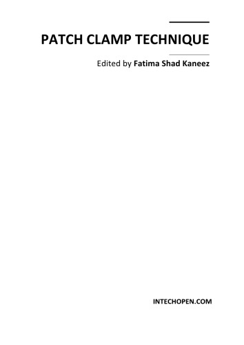 Patch Clamp Technique Neuromed F Kaneez