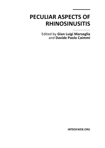 Peculiar Aspects Of Rhinosinusitis G Marseglia Et Al