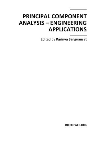 Principal Component Analysis Engineering Applications P Sanguansat