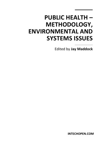 Public Health Methodology Environmental And Systems Issues J Maddock