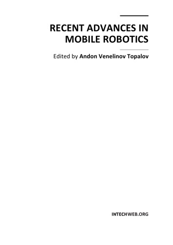Recent Advances In Mobile Robotics A Topalov