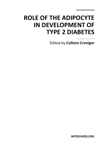 Role Of The Adipocyte In Development Of Type 2 Diabetes C Croniger