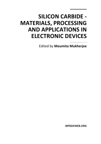 Silicon Carbide Mtls Procg And Applns In Electronic Devices M Mukherjee