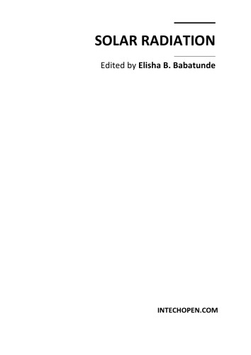 Solar Radiation E Babatunde
