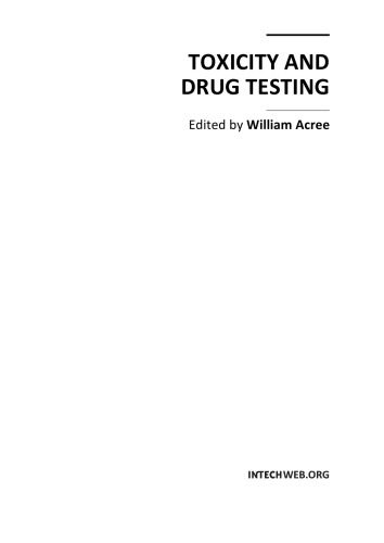 Toxicity And Drug Testing W Acree